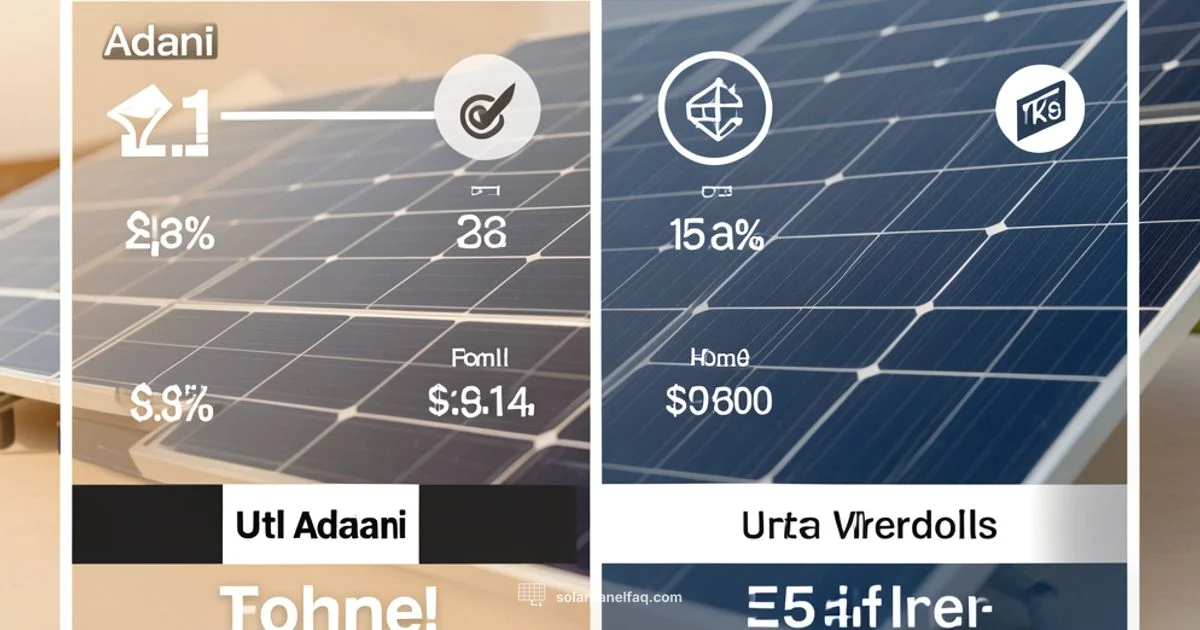 UTL vs Adani Panels - Solar Panel FAQ