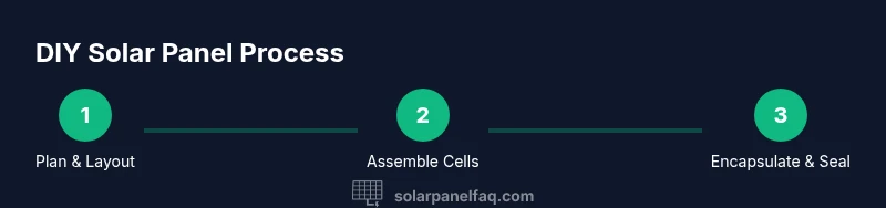 DIY solar panel process infographic