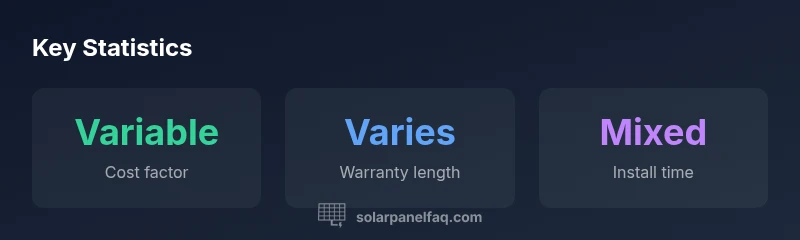 Infographic showing cost components of inexpensive solar panels