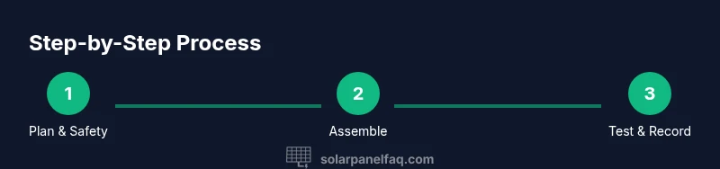 Process timeline for a school solar panel project
