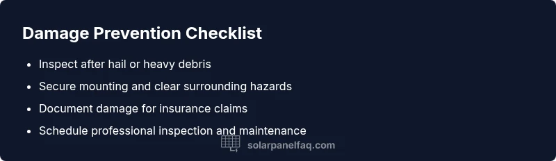 Checklist for inspecting cracked solar panels