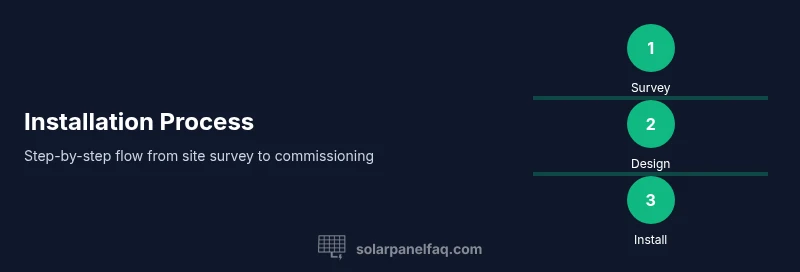 Process diagram of Maryland solar installation steps