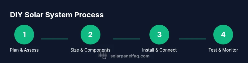 Process flow for installing a DIY home solar system