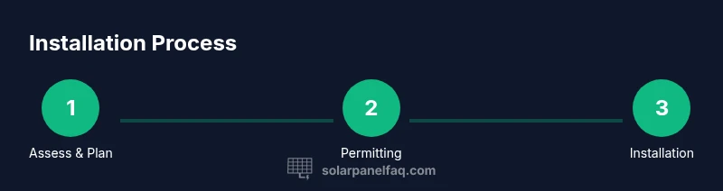 Process infographic showing steps from assessment to commissioning